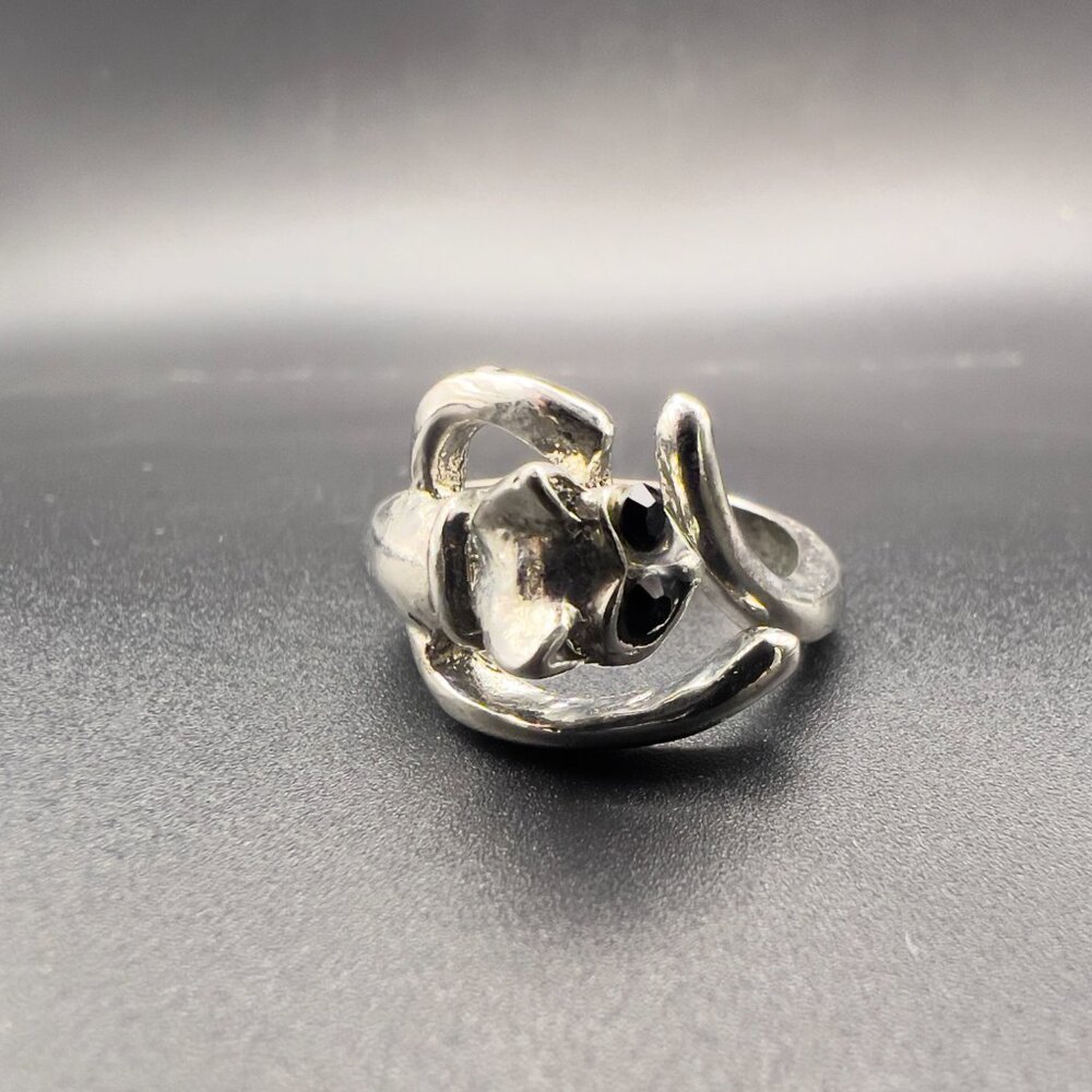 Antique Sterling SIlver Amethyst Ring 7.5 - Picture 13 of 13